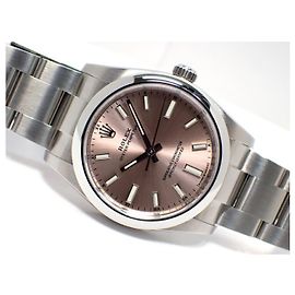 ROLEX Oyster PERPETUAL 34 rosa Ref.124200 '23 Masculino Prata