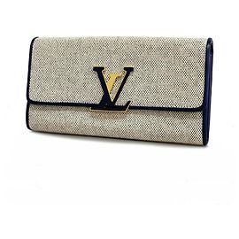 Cartera Larga Louis Vuitton Capucines M80435 Azul marino