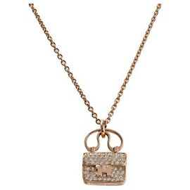 Hermès Colar Amuleto Constance K18PG em ouro rosa Outro