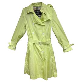 Burberry Trenchcoat Hellgrün Nylon Hellgrün