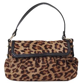 Sac Chef Léopard Fendi Marron