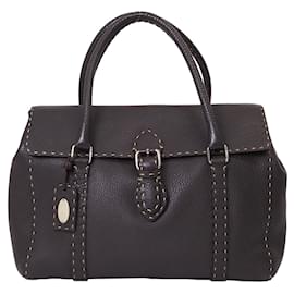Fendi-Sac à main Fendi Selleria Linda-Marron