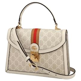 Gucci-Ophidia Top Handle-Grey,Eggshell