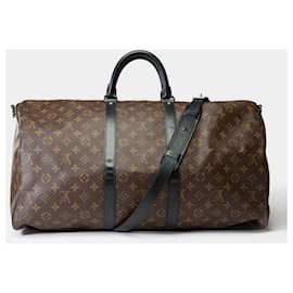 Louis Vuitton-LOUIS VUITTON Keepall Bag in Brown Canvas - 102026-Brown