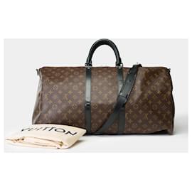 Louis Vuitton-LOUIS VUITTON Keepall Bag in Brown Canvas - 102026-Brown