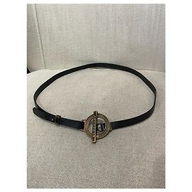 Cinto BURBERRY T.cm 85 de couro Preto