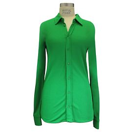 Camicia Sable in Jersey Parakeet 2021 di Bottega Veneta Verde