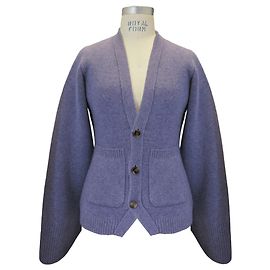 Lila Cashmere Strickjacke von Khaite Lila