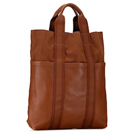 Hermès-Sac cabas Fourre Tout Hermès marron-Marron