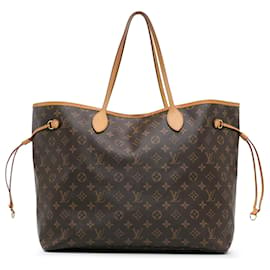 Louis Vuitton-Sac tote Neverfull GM Monogram Louis Vuitton marron-Marron