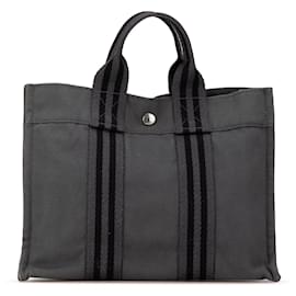 Hermès-Sac Fourre Tout PM Hermès gris-Autre