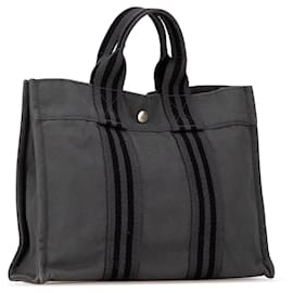 Hermès-Sac Fourre Tout PM Hermès gris-Autre