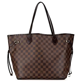 Louis Vuitton-Sac tote Neverfull MM Damier Ebene Louis Vuitton marron-Marron