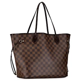 Louis Vuitton-Sac tote Neverfull MM Damier Ebene Louis Vuitton marron-Marron