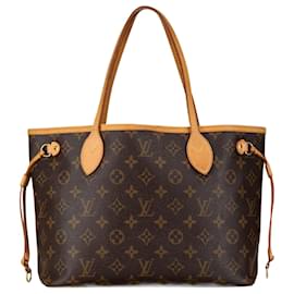 Louis Vuitton-Sac tote Neverfull PM Monogram Louis Vuitton marron-Marron