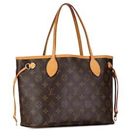 Louis Vuitton-Sac tote Neverfull PM Monogram Louis Vuitton marron-Marron