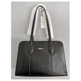 Furla-Handbags-Black,Gold hardware