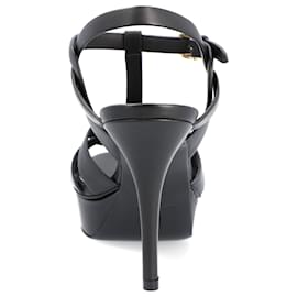 Saint Laurent-Saint Laurent Tribute Platform Sandals Black-Black