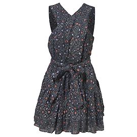 Robe Arisa en coton navy Ulla Johnson Cross Top Multicolore