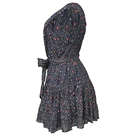 Ulla Johnson-Ulla Johnson Cross Top Arisa Dress in Navy Cotton-Multiple colors