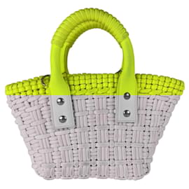 Balenciaga-Balenciaga Bistro XXS Nylon/Leather Shoulder Bag-Yellow