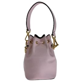 Fendi-Fendi Montresor Leather Shoulder Bag-Pink