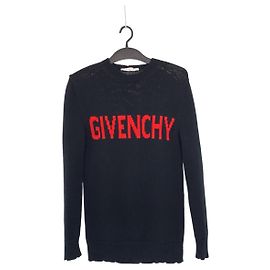 Givenchy Black Knit Sweater Size S Black