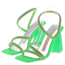 Sandales Chiara Ferragni T.EU 37 Cuir Vert