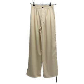 REFORMATION Pantalones T.US 4 Algodón Beige