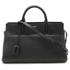 Yves Saint Laurent-Yves Saint Laurent Cabas Rive Gauche Handbag-Black