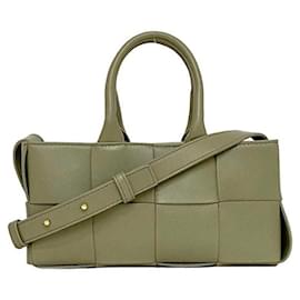 Bottega Veneta-Bottega Veneta Light Green Leather Handbag-Light green