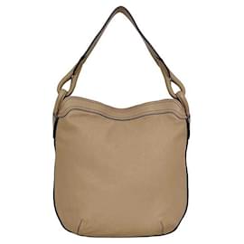 Loewe-Bolsa de ombro de couro bege Loewe-Bege