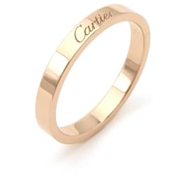 Cartier-Anel de casamento Cartier C em ouro rosa-Dourado