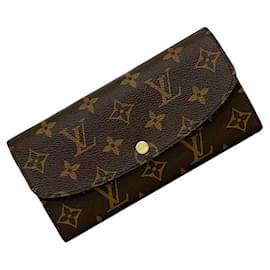 Louis Vuitton-Louis Vuitton Bi-fold Long Wallet-Brown,Dark red,Fuschia,Monogram