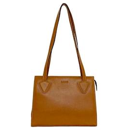 Loewe-Bolsa tote de couro marrom Loewe-Marrom