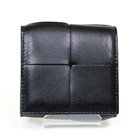 Bottega Veneta-Bottega Veneta Cassette Folding Coin Purse-Black