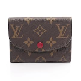 Louis Vuitton-Porta-moedas Rosali Monogram Louis Vuitton-Marrom