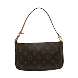 Louis Vuitton-Bolsa Pochette Acessórios Louis Vuitton-Marrom