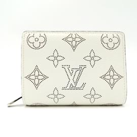 Louis Vuitton-Louis Vuitton Mahina Leather Bi-Fold Wallet-Pink,White