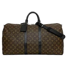 Louis Vuitton-Bolsa Boston 2 em 1 Louis Vuitton-Marrom,Preto,Monograma