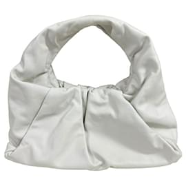 Bottega Veneta-Bottega Veneta White Leather Shoulder Bag-White