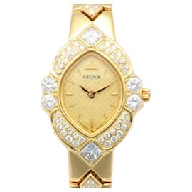 Seiko-Relógio de pulso feminino Seiko Credor em ouro 18K com quartzo-Outro