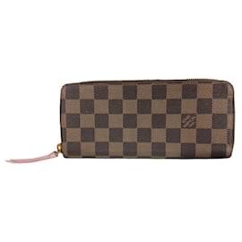 Louis Vuitton-Louis Vuitton Portefeuille Clemence Damier Long Wallet-Damier ebene