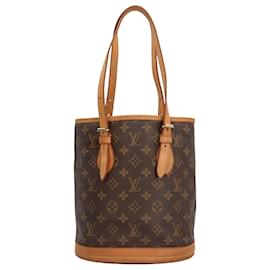 Louis Vuitton-Louis Vuitton Bucket PM Monogram Shoulder Bag-Brown,Monogram