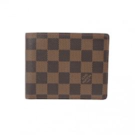 Louis Vuitton-Carteira bi-fold Louis Vuitton Damier Florin-Marrom,Damier ebene