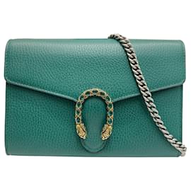 Gucci-Bolsa de ombro Gucci Dionysus Chain Wallet-Verde