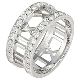 Tiffany & Co-Tiffany Atlas K18WG White Gold Band Ring-Other