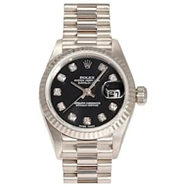 Rolex-Relógio de pulso Rolex Datejust 26 79179G com mostrador preto para mulheres-Outro