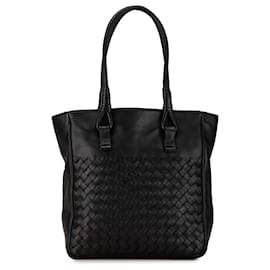 Bottega Veneta-Bottega Veneta Tote Intrecciato Preto-Preto