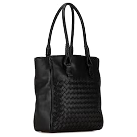 Bottega Veneta-Bottega Veneta Black Intrecciato Tote-Black